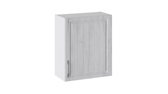 Кухонный навесной шкаф Прованс (Белый глянец/Санторини светлый) В_72-60_1ДР в Лабытнанги - изображение