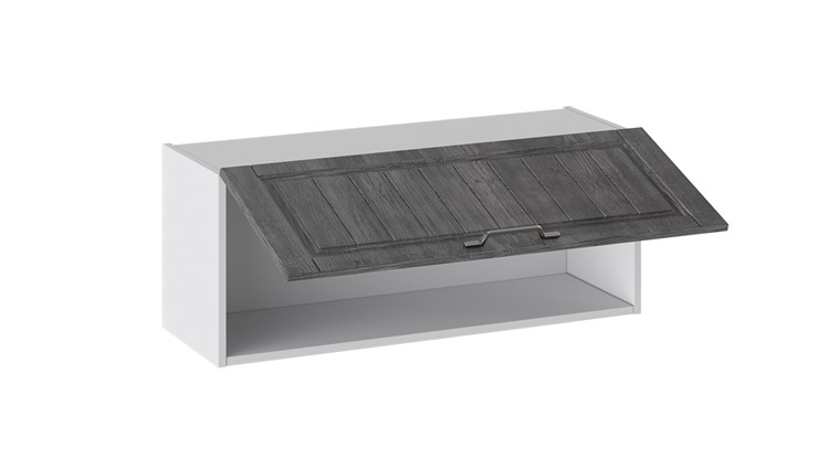 Настенный шкаф Прованс (Белый глянец/Санторини темный) В_36-90_1ДО в Лабытнанги - изображение 1