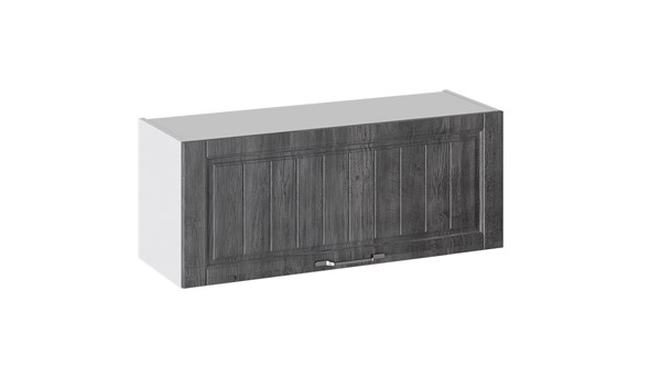 Настенный шкаф Прованс (Белый глянец/Санторини темный) В_36-90_1ДО в Салехарде - изображение