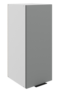 Шкаф навесной Стоун L300 Н720 (1 дв. гл.) (белый/оникс софттач) в Салехарде