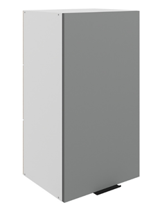 Шкаф настенный Стоун L400 Н720 (1 дв. гл.) (белый/оникс софттач) в Салехарде