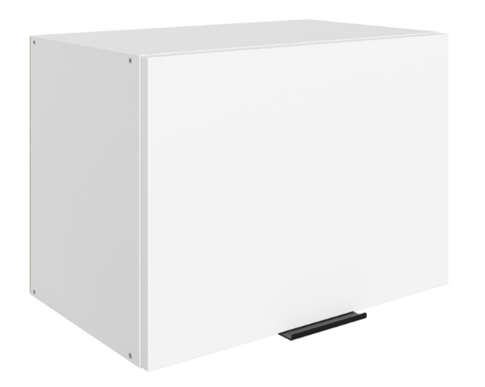 Шкаф настенный Стоун L500 Н360 (1 дв. гл.) (белый/джелато софттач) в Салехарде - изображение