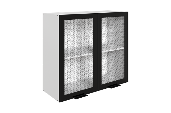 Шкаф навесной Стоун L800 Н720 (2 дв. рам.) в Салехарде - изображение