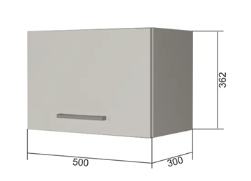 Шкаф настенный В350, Белое гладкое Ламарти/Антрацит в Салехарде