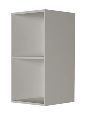Настенный шкаф В7 40, Сатин/Белый в Лабытнанги - изображение 1