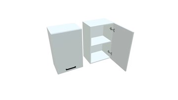 Кухонный навесной шкаф В7 45, Белое гладкое Ламарти/Белый в Надыме