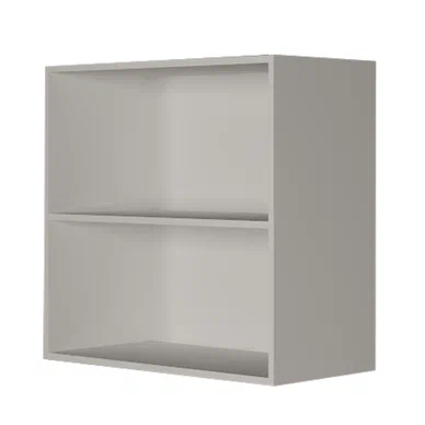Навесной кухонный шкаф В7 80, Сатин/Белый в Салехарде - изображение 1