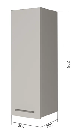 Кухонный шкаф В9 30, Бетон пайн/Антрацит в Салехарде - изображение