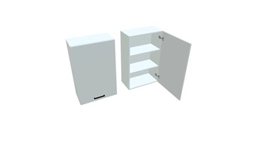 Кухонный навесной шкаф В9 60, Белое гладкое Ламарти/Белый в Надыме