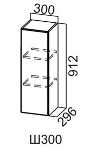 Навесной кухонный шкаф Вельвет Ш300/912 в Надыме