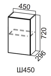 Кухонный шкаф Вельвет Ш450/720 в Надыме