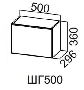 Навесной шкаф Вельвет ШГ500/360 в Надыме