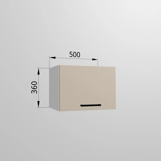 Шкаф настенный ВГ 50, Сатин/Белый в Салехарде - изображение 1