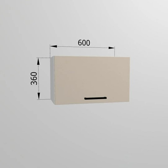 Шкаф кухонный ВГ 60, Сатин/Белый в Салехарде - изображение 1