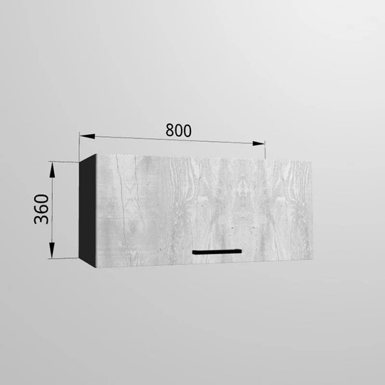 Кухонный шкаф ВГ 80, Бетон пайн/Антрацит в Лабытнанги - изображение 1