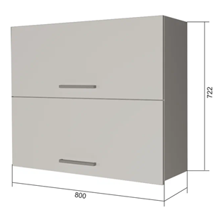 Кухонный шкаф ВГ2 80, Бетон пайн/Антрацит в Тарко-Сале