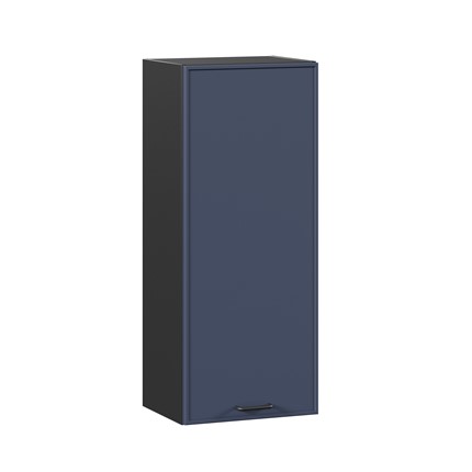 Шкаф кухонный высокий 400 Индиго ЛД 298.420.000.151, Чёрный/Тёмно-синий в Салехарде - изображение