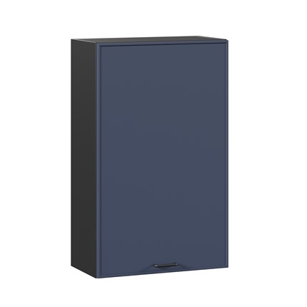 Кухонный шкаф высокий 600 Индиго ЛД 298.450.000.154, Чёрный/Тёмно-синий в Салехарде - изображение