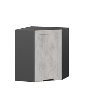 Угловой кухонный шкаф 600 Джамис ЛД 296.610.000.074, Чёрный/Белый камень в Новом Уренгое