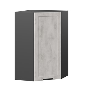 Угловой кухонный шкаф 600 высокий Джамис ЛД 296.620.000.075, Чёрный/Белый камень в Новом Уренгое