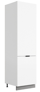Шкаф-пенал Стоун 2 L600 (2 дв.гл.) (белый/джелато софттач) в Салехарде