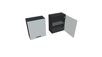 Сушильный шкаф на кухню ВС7 60, Белое гладкое Ламарти/Антрацит в Лабытнанги