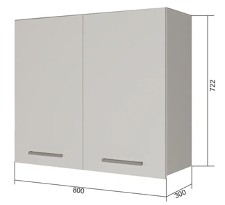 Сушильный шкаф на кухню ВС7 80, МДФ Океания/Антрацит в Салехарде