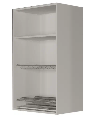 Навесной шкаф ВС9 60, МДФ Розовый шагрень/Белый в Салехарде - изображение 1