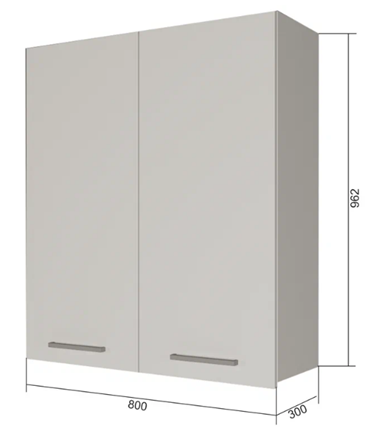 Сушильный шкаф на кухню ВС9 80, Сатин/Белый в Лабытнанги - изображение