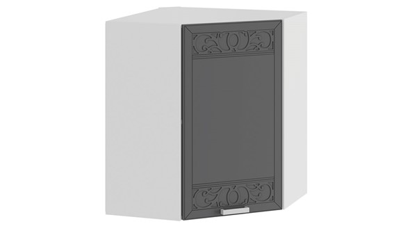 Угловой кухонный шкаф Долорес 1В6У (Белый/Титан) в Салехарде - изображение