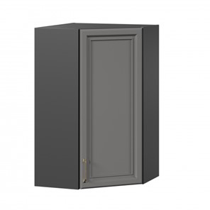 Кухонный угловой шкаф Джелатто 600 высокий ЛД 241.620.000.159, Черный/Оникс серый в Надыме