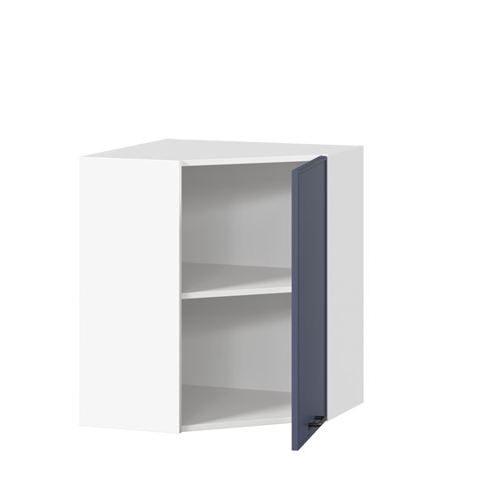 Шкаф кухонный угловой Индиго ЛД 298.610.000.116, Белый/Тёмно-синий в Салехарде - изображение 1