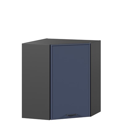 Шкаф кухонный угловой Индиго ЛД 298.610.000.158, Чёрный/Тёмно-синий в Лабытнанги - изображение