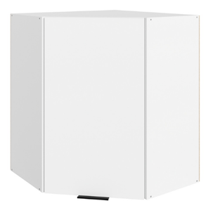 Навесной кухонный шкаф Стоун  L600x600 (1 дв. гл.) (белый/джелато софттач) в Надыме