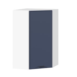 Шкаф кухонный угловой высокий Индиго ЛД 298.620.000.117, Белый/Тёмно-синий в Губкинском