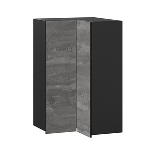 Угловой шкаф Паола  ЛД 590.570.000.085 600 (Черный/Камень железный) в Салехарде