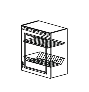 Шкаф кухонный Веста настенный однодверный с сушкой 718*500*323мм в Салехарде - предосмотр