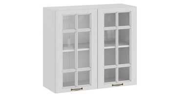Кухонный навесной шкаф Лина 1В8С (Белый/Белый) в Надыме