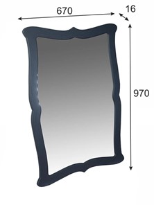 Зеркало настенное Берже 23 (серый графит) в Салехарде - предосмотр 6