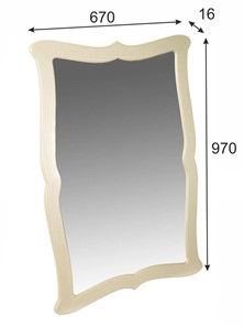 Зеркало настенное Берже 23 (слоновая кость) в Салехарде - предосмотр 5