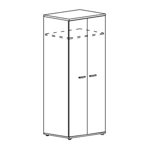 Шкаф для одежды глубокий Albero (78х59х193) в Салехарде