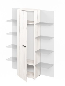 Дополнительный шкаф для одежды L-622 LEMO Таксония Айвори в Салехарде - изображение