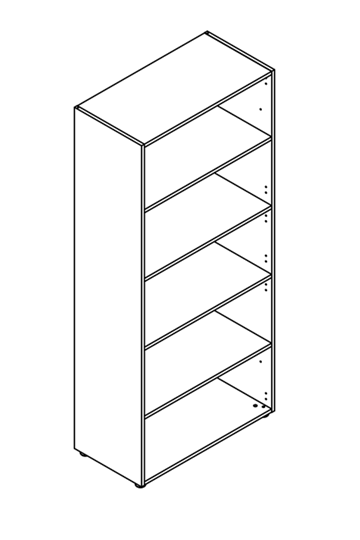 Шкаф комбинированный Dioni, DHC 85.2, венге в Надыме - изображение 1