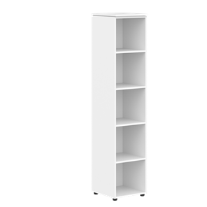 Высокий шкаф колонна MORRIS Дуб Базель/Белый MHC 42 (429х423х1956) в Салехарде - предосмотр
