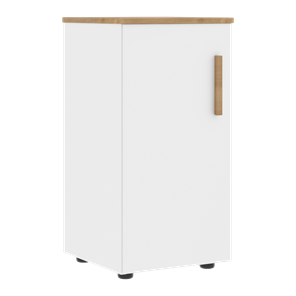 Низкий шкаф колонна с левой дверью FORTA Белый-Дуб Гамильтон FLC 40.1 (L) (399х404х801) в Надыме - предосмотр