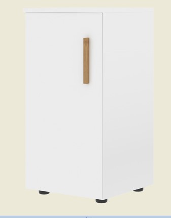 Шкаф колонна низкий с глухой левой дверью FORTA Белый FLC 40.1 (L) (399х404х801) в Надыме - изображение