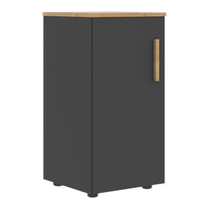 Низкий шкаф колонна с глухой дверью левой FORTA Графит-Дуб Гамильтон  FLC 40.1 (L) (399х404х801) в Новом Уренгое