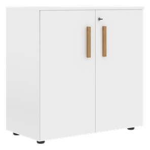 Низкий шкаф с малыми дверцами широкий FORTA Белый FLC 80.1(Z) (798х404х801) в Салехарде