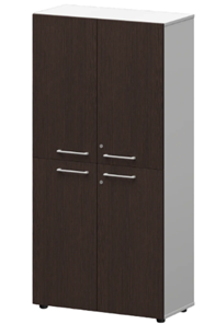 Шкаф с 4-мя дверьми Kortez СМШ48.2.28F, Венге/белый брилиант в Лабытнанги