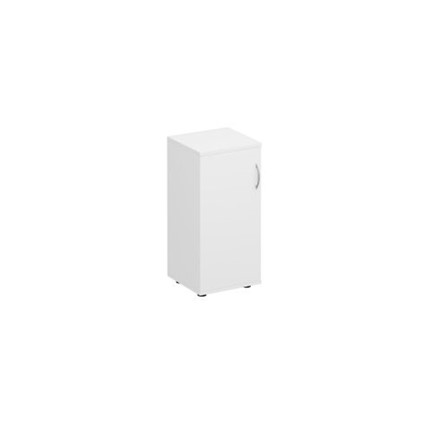 Шкаф для документов низкий узкий закрытый Комфорт МП2 (белый премиум) К 508 в Салехарде - изображение